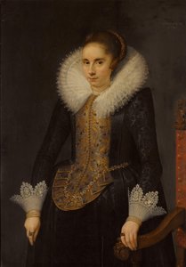 Porträt von Catharina Fourmenois (1598-1665) von Salomon Mesdach (attributed to)