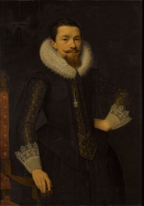 Porträt von Pieter Boudaen Courten von Salomon Mesdach