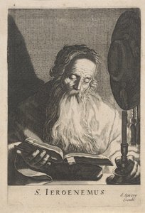 Hl. Hieronymus, bei Kerzenlicht lesend von Salomon Savery (attributed to)
