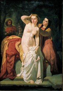 David und Bathseba, David beobachtet Bathseba beim Baden von Salustiano Asenjo