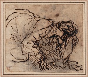 Frauenstudie von Salvator Rosa
