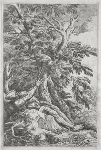 Der heilige Wilhelm der Einsiedler von Salvator Rosa
