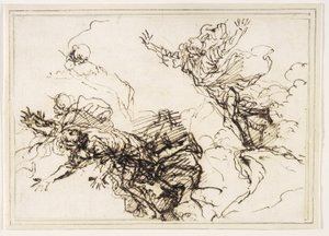 Studien für den Tod des Empedokles von Salvator Rosa
