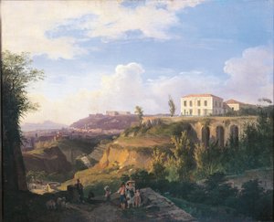 Italien, Neapel, Blick auf das Anwesen Villa Ruffo in Capodimonte von Salvatore Fergola