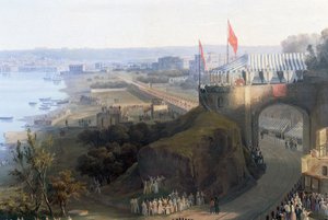 Eröffnung der Eisenbahnlinie von Neapel nach Portici