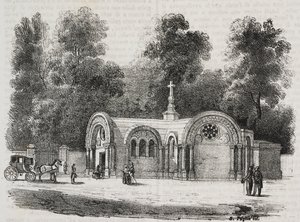 Kapelle Royal von Saint Ferdinand, Sablonville, Frankreich, Lithographie von Salvatore Puglia aus Poliorama Pittoresco, Nr. 13, 4. November von Salvatore Puglia