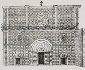 Fassade der Basilika Santa Maria di Collemaggio, L