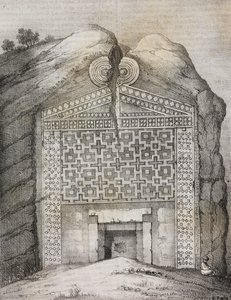 Grab des Midas, Midas Sehri, Türkei, Lithographie von Salvatore Puglia aus Poliorama Pittoresco, Nr. 41, 18. Mai