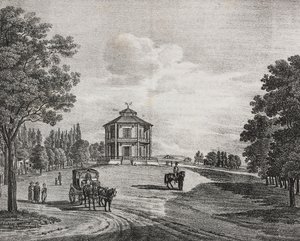 Wiener Prater, Österreich, Lithographie von Salvatore Puglia aus Poliorama Pittoresco, Nr. 34, 29. März von Salvatore Puglia
