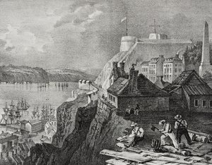 Ansicht von Quebec City, Kanada von Salvatore Puglia