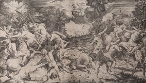 Die Bekehrung des Heiligen Paulus, 1545 von Salviati