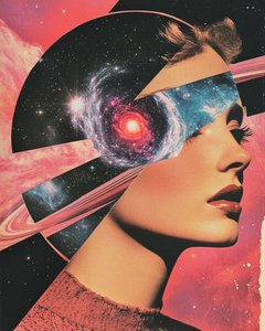 Kosmische Frau Traum