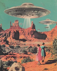 Wüsten UFO-Invasion