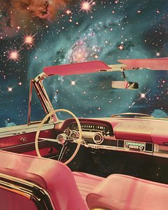 Retro Auto Galaxiefahrt