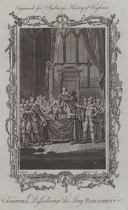 Cromwell löst das Lange Parlament auf von Samuel (after) Wale
