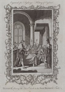 Heinrich II. serviert das erste Gericht am Tisch seines Sohnes Heinrich von Samuel (after) Wale