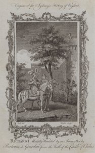 Richard I. wird tödlich von einem Pfeil getroffen, der von Bertram de Gourdon von den Mauern der Burg Chalus abgeschossen wurde von Samuel (after) Wale