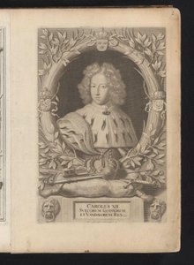 Portret van Karel XII van Zweden von Samuel Blesendorf