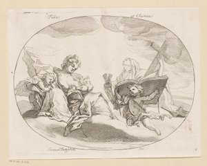 Fides (Glaube) und Charitas (Liebe) von Samuel Bottschild