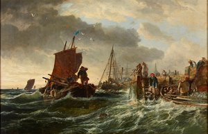 Aufziehender Sturm, Hafen von Newhaven
