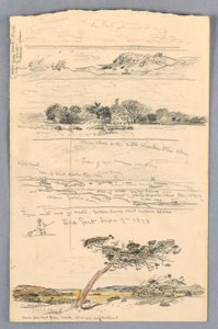 Zeichnung, Skizzen aus Sea Girt, New Jersey, September 1878