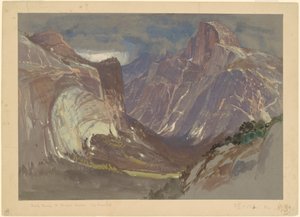 Half Dome und Royal Arches, Yosemite, vom Glacier Point von Samuel Colman
