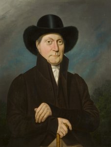 Porträt eines Mannes mit Biberhut