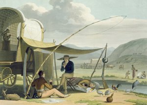 Halt einer Burenfamilie, Tafel 17 aus 