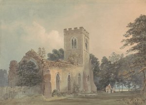 Alte Kirche von St. Lawrence, Ayot St. Lawrence, Hertfordshire von Samuel Davis