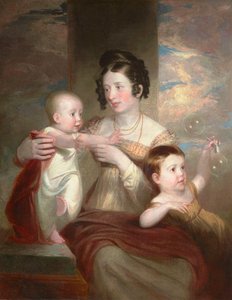 Porträt von Mrs. Morse und zwei Kindern 1824 von Samuel Finley Breese Morse