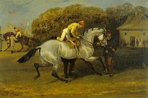 Jockey beim Aufsitzen von Samuel Henry Alken