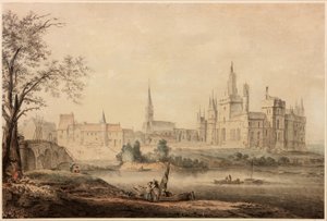 Ein französisches Schloss, 1770 von Samuel Hieronymous Grimm