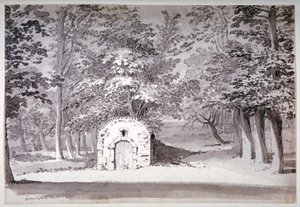Ein Eishaus oder Leitung im Greenwich Park, London von Samuel Hieronymus Grimm