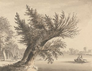 Auf der Themse bei Barnes von Samuel Hieronymus Grimm