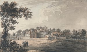 Der Bischofspalast, Bromley (ein Landhaus) von Samuel Hieronymus Grimm