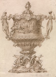 Entwurf für eine Jagdtrophäe oder einen Liebespokal von Samuel Howitt