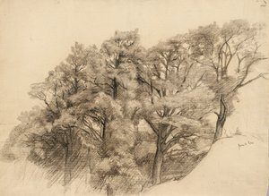 Landschaft mit Bäumen, 1884 von Samuel Isham