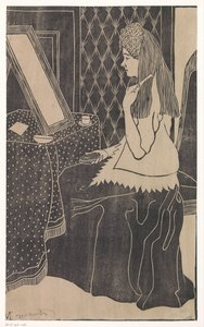 Frau am Schminktisch von Samuel Jessurun de Mesquita (signed by artist)