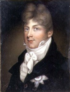 Porträtminiatur von Augustus, Herzog von Sussex von Samuel John Stump