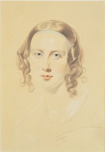 Frühes Porträt von Catherine Dickens, 1838 von Samuel Laurence