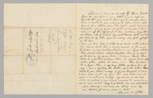 Brief an Giles Saunders von Samuel M. Fox über den Sklavenhandel, 17. April 1848 von Samuel M. Fox