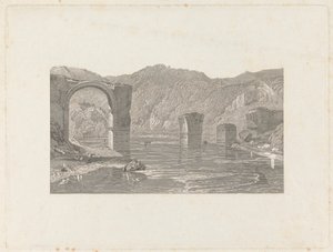 Brücke bei Narni von Samuel Middiman