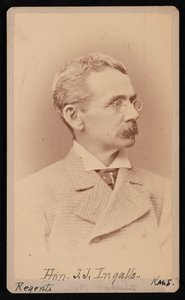 Porträt von John James Ingalls 1833-1900, zwischen 1876 und 1880 von Samuel Montague Fassett