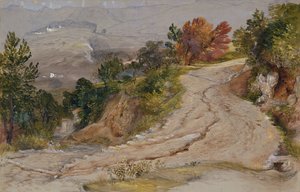 Eine Bergstraße in Italien von Samuel Palmer