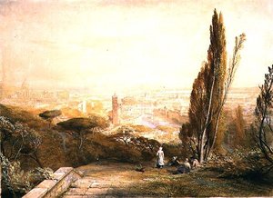 Rom, von den westlichen Hügeln, um 1840 von Samuel Palmer