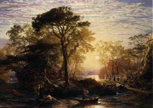 Sir Guyon mit dem Palmer anwesend von Samuel Palmer
