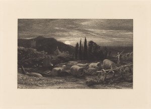 Der aufgehende Mond, oder eine englische Pastorale von Samuel Palmer