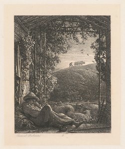 Der schlafende Hirte von Samuel Palmer