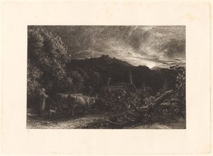 Der müde Pflüger von Samuel Palmer