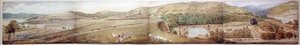 Skizze für ein Panorama - Die Stadt Largs, Ayrshire, Juli 1856